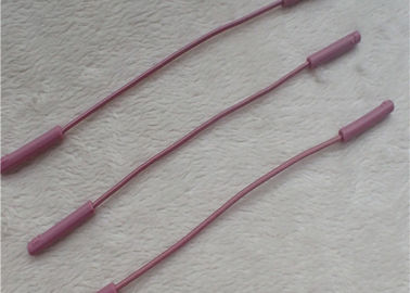 Tiradores de cremallera coloreados cuerda elástico dos densamente puntos cuadrados grabados en relieve Nunchakus finos medios