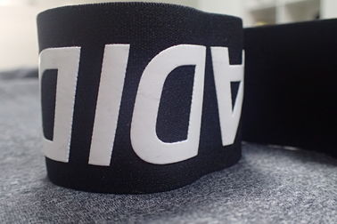 Impresión de pantalla elástico durable del silicio de la banda elástica de la banda del diario para la ropa interior, ropa del gimnasio