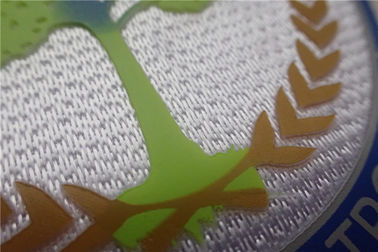 Forme a Tatami Aaterial los remiendos de encargo de la ropa, con el logotipo colorido 3D en remiendos