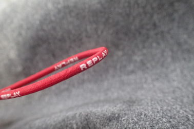 Secuencia elástico del cordón de las prendas íntimas respetuosas del medio ambiente de 0.75m m
