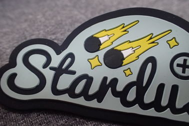 Eco - palillo amistoso en remiendos de goma hechos a mano del logotipo