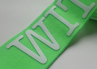 Elástico coloreado modificado para requisitos particulares del telar jacquar de la banda de Logo Printing Manufacturers Elastic Book