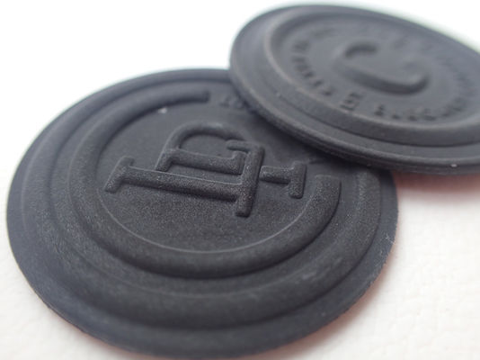Insignia negra reflexiva de encargo de la promoción TPU para la ropa