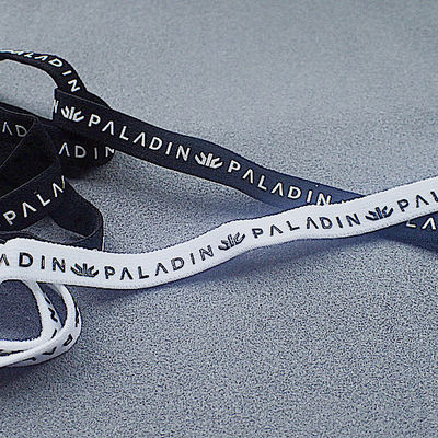 silicón elástico suave Logo For Garment de la secuencia del cordón del poliéster de la anchura del 1cm