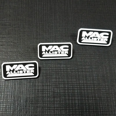 Insignias tejidas ropa de encargo del Pvc de Logo Textured Label 3D de los remiendos