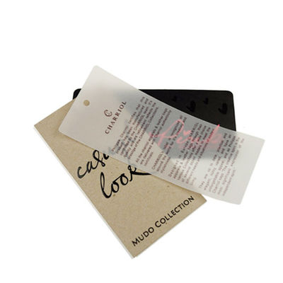 Ropa de papel de encargo al por mayor de Logo Swing Hang Tag For