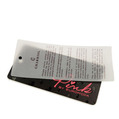 Ropa de papel de encargo al por mayor de Logo Swing Hang Tag For