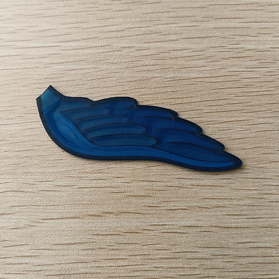 El hierro en las insignias 3D grabó en relieve la marca Logo Soft que TPU remienda para la ropa