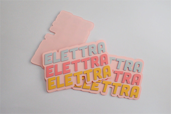 Etiquetas de encargo de la impresión de pantalla de seda del PVC TPU con 3 colores de Pantone