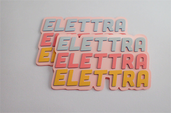 Etiquetas de encargo de la impresión de pantalla de seda del PVC TPU con 3 colores de Pantone