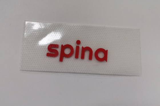 Material de goma modificado para requisitos particulares ropa del plástico de silicón de la etiqueta de la transferencia 3D