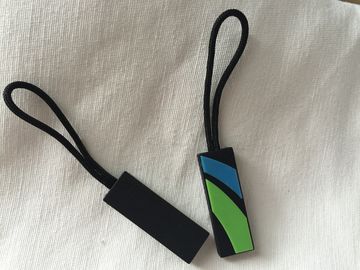 Tirador suave fuerte de la cremallera del Pvc 3D, tiradores de cremallera lindos para los bolsos