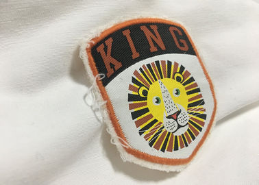 Remiendos cosidos aduana de la frontera de Merrow, hierro de la ropa en los remiendos bordados para las camisetas