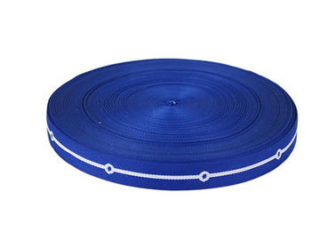 Correa elástico azul enrrollada de la banda del diario, bandas elásticas de encargo del paño de la anchura de 3 - de 110m m