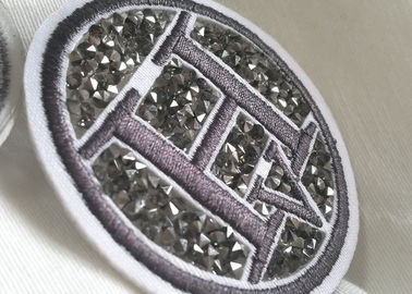 Remiendos de goma creativos del logotipo 3D, etiquetas lavables de la ropa del PVC de la tela