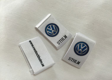 Etiquetas tejidas impresas tela de la ropa para el logotipo de encargo de la marca de los niños