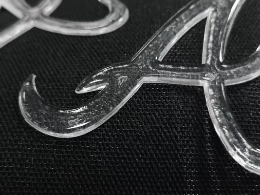 Imitación personalizada de hielo semitransparente brillante logotipo TPU de transferencia de calor