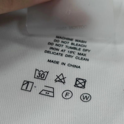 Etiqueta de transferencia de ropa de alta calidad personalizada Etiqueta de transferencia térmica Impresión de logotipo mayorista