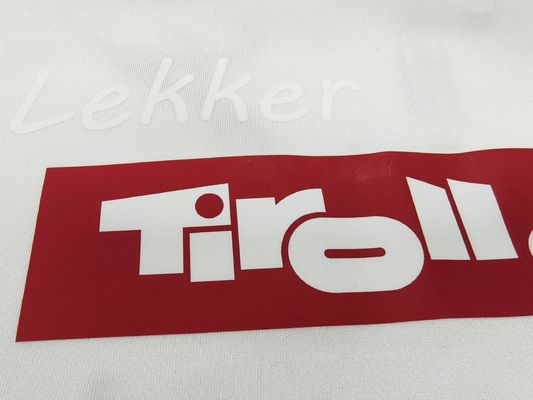 Película adesiva DTF de etiqueta de moda personalizada sobre transferencia de plancha de PET para camisetas