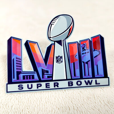 Parche de alta frecuencia TPU personalizado - Emblema deportivo de Super Bowl LVIII para ropa