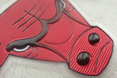 Eco - la ropa de encargo amistosa remienda el logotipo grabado en relieve de alta frecuencia suave de la impresión de la pantalla de TPU 3D