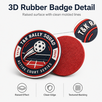 Insignias TPU de alta frecuencia 3D personalizables con diseños elevados y acabados lisos ideales para mejorar la visibilidad y el reconocimiento