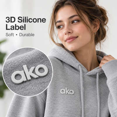 Etiquetas personalizadas de transferencia de calor de silicona 3D para sudaderas con capucha y ropa