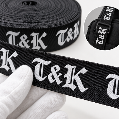 Banda elástica duradera de diámetro personalizado ecológica y cinta adhesiva para ropa deportiva y ropa
