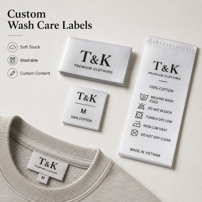 Etiquetas de ropa tejida de diseño personalizado ecológico con costo de muestra gratuito para marcas de moda de ropa femenina