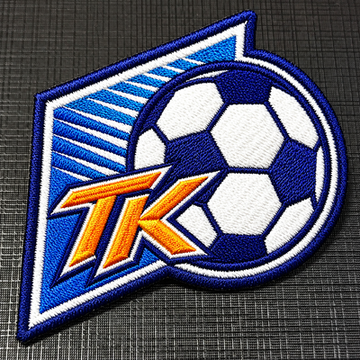 Parches bordados personalizados de fútbol con logo de equipo para camisetas y ropa deportiva