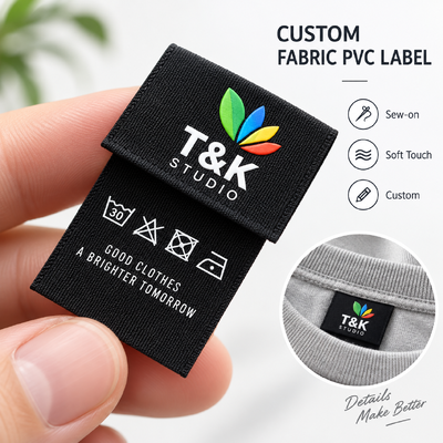 Etiquetas Personalizadas de PVC con Logo 3D en Relieve para Marcas de Ropa y Prendas de Vestir