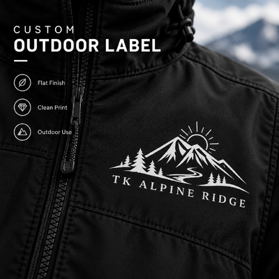 Etiquetas personalizadas con transferencia de calor para chaquetas de exterior y ropa deportiva de alto rendimiento