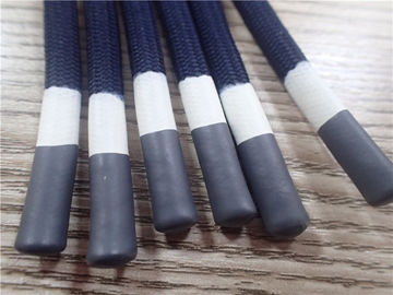 Capa gris y blanca de la cuerda no elástico redonda del poliéster para la ropa