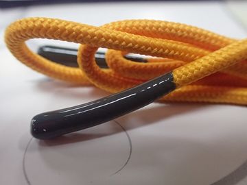 Cordón no elástico de moda con las conclusiones brillantes del silicón respetuosas del medio ambiente