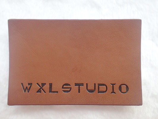Negro personalizado Logo Leather Label de Logo Garment Leather Patch Embossed