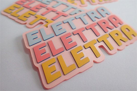 Etiquetas de encargo de la impresión de pantalla de seda del PVC TPU con 3 colores de Pantone